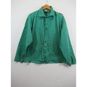 Vintage Westex Welding Shirt Jacket Men XL Green Distressed Workwear FR-7A